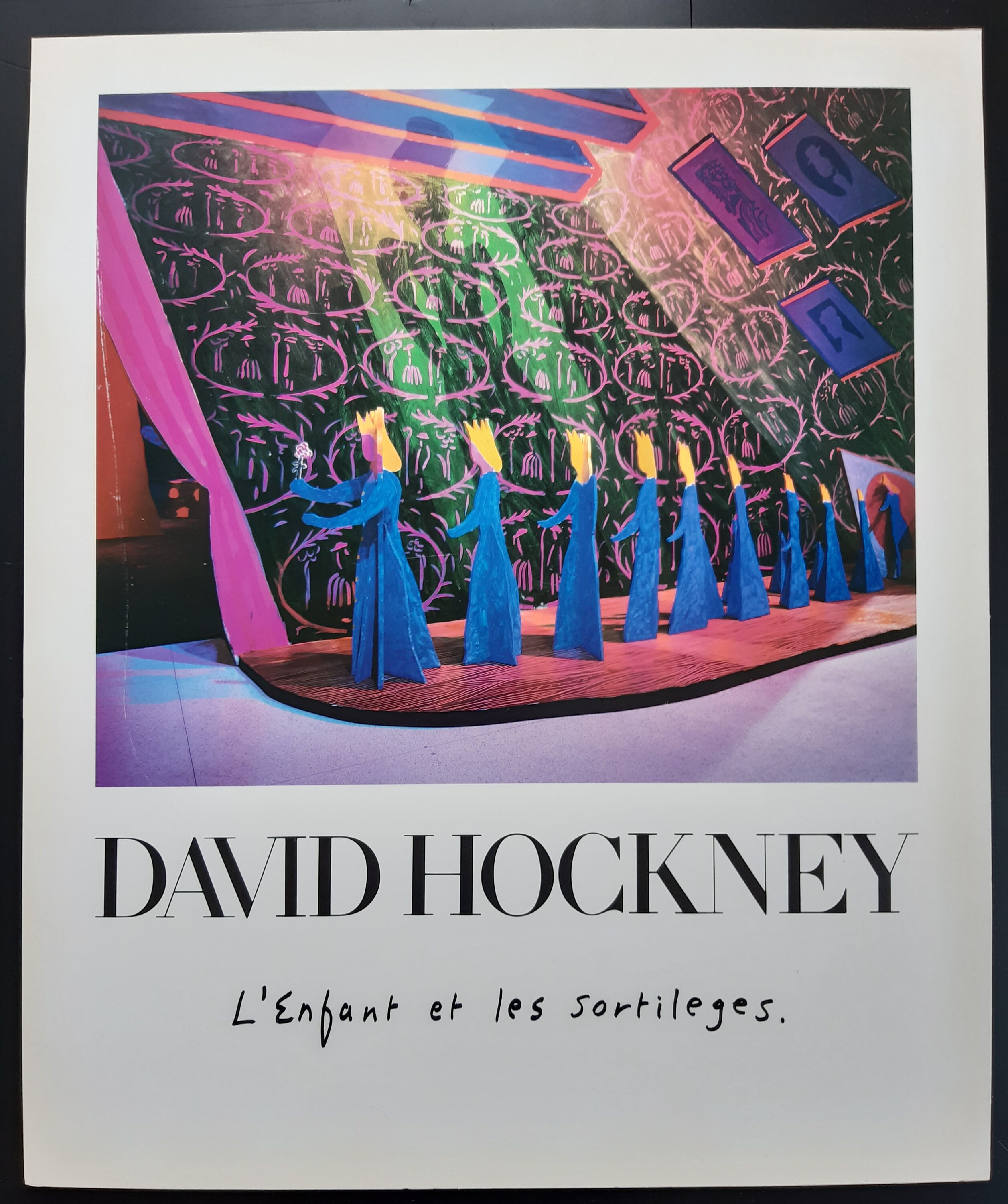 デイヴィッド・ホックニー (ビンテージ・ポスター) デイヴィッド・ホックニー ヴィンテージ アート展ポスター 中古