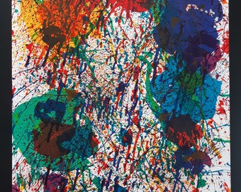 Sam Francis / physique ポスター 額付 都内直渡可 Sam Francis Original Art Poster - 20.8