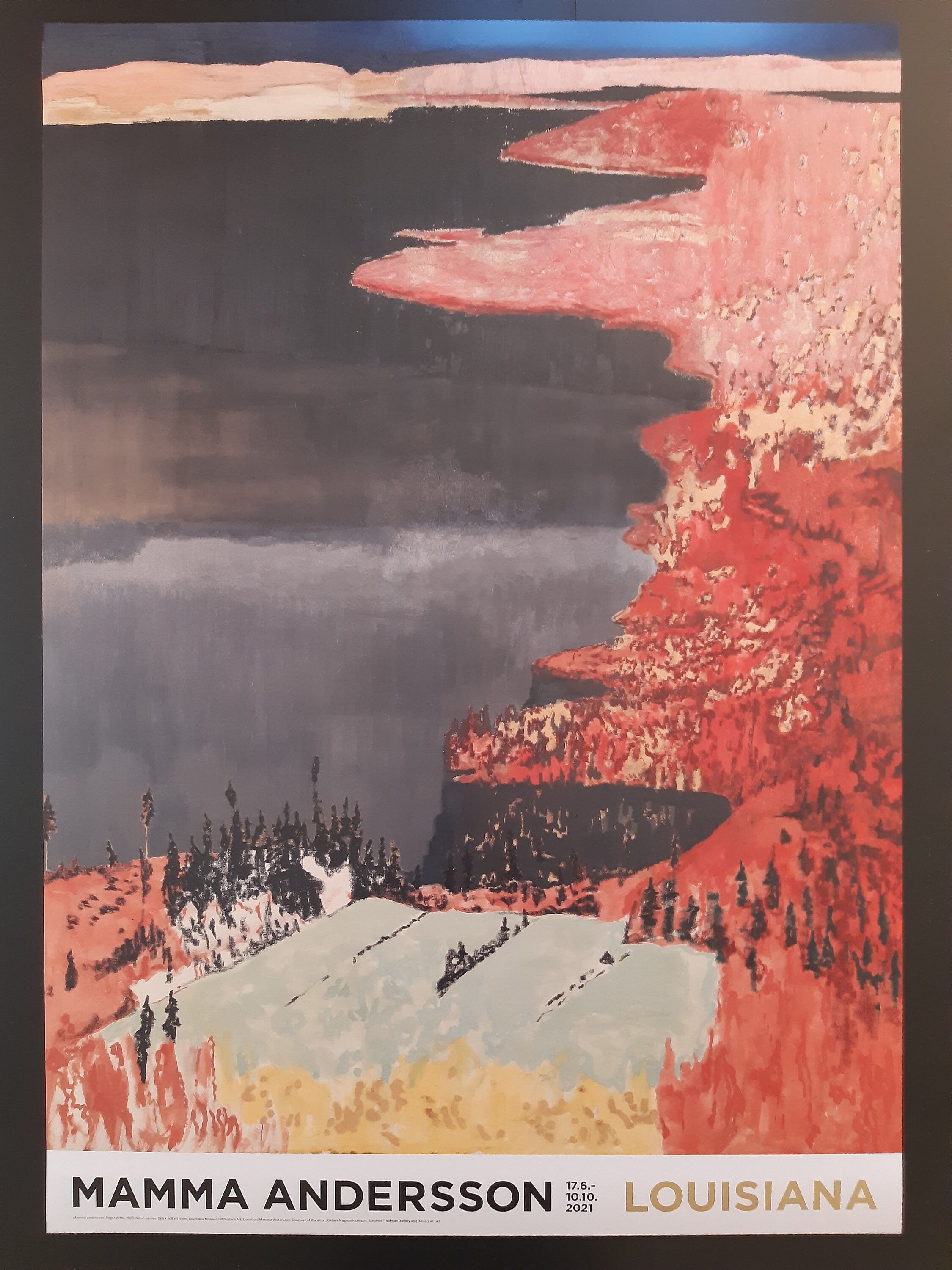 絵画 Mamma Andersson The day after Poster Original Mamma Andersson Exhibition Poster - Dagen Efter