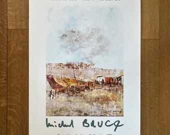 Michel Bruce original art exhibition poster - 17.3"×25.2" (44x64cm)