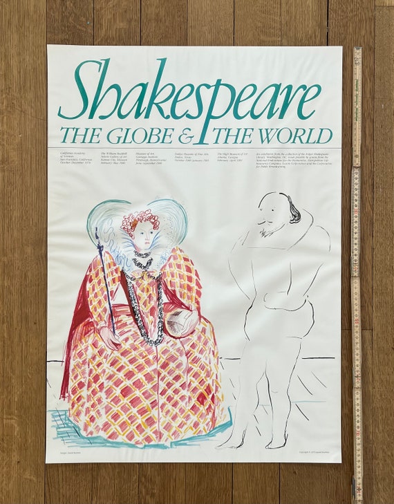 デイヴィッド・ホックニー (ビンテージ・ポスター) デイヴィッド・ホックニー ヴィンテージ アート展ポスター 中古