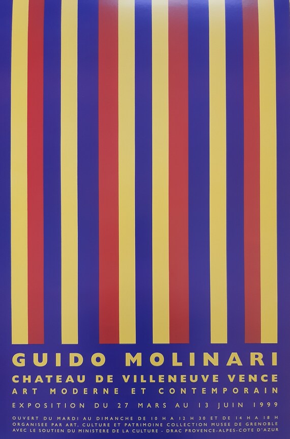 Guido Molinari original art exhibition poster - matagrande.al.gov.br