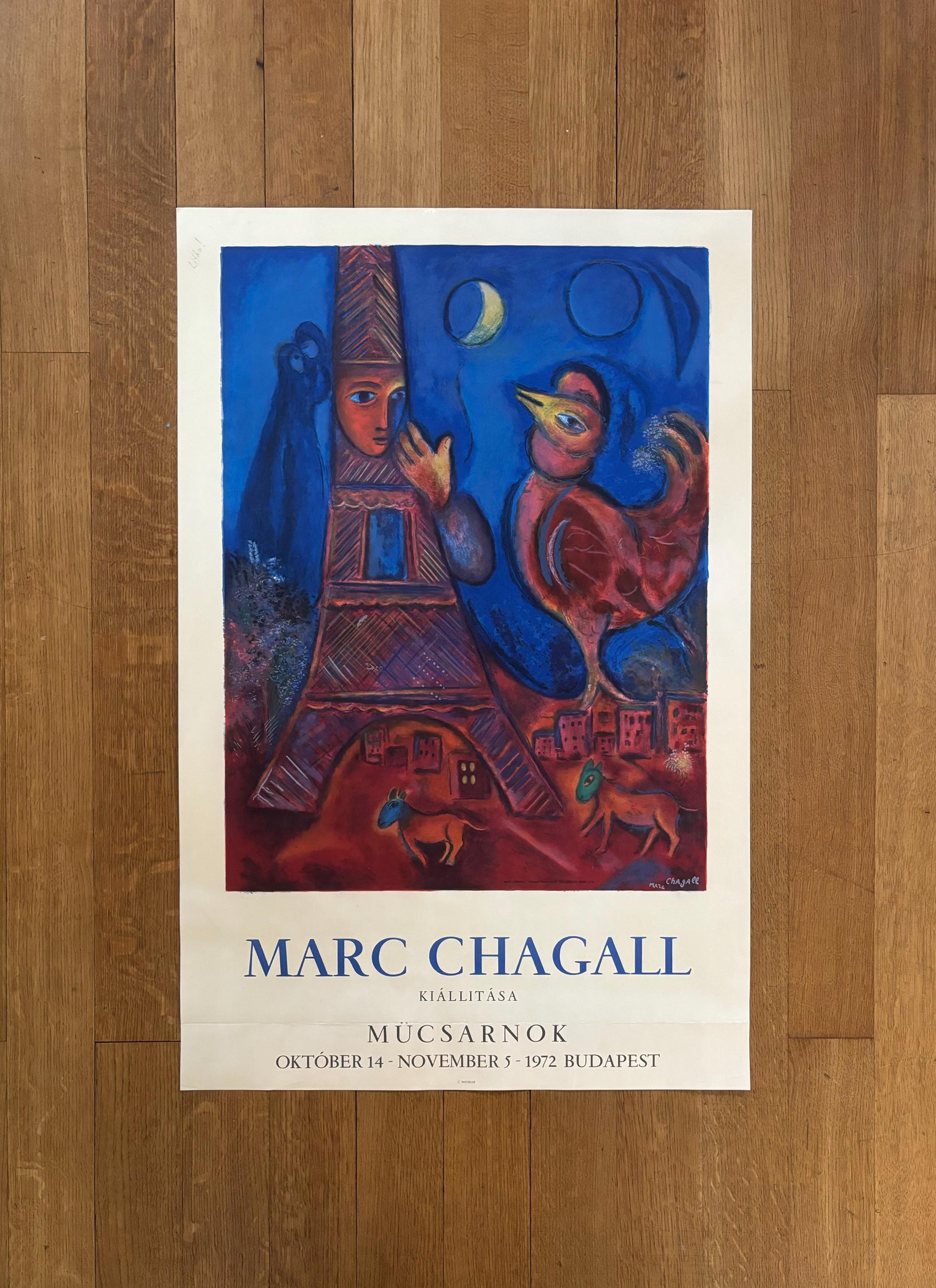 Marc Chagall Original Art Poster - 22.0