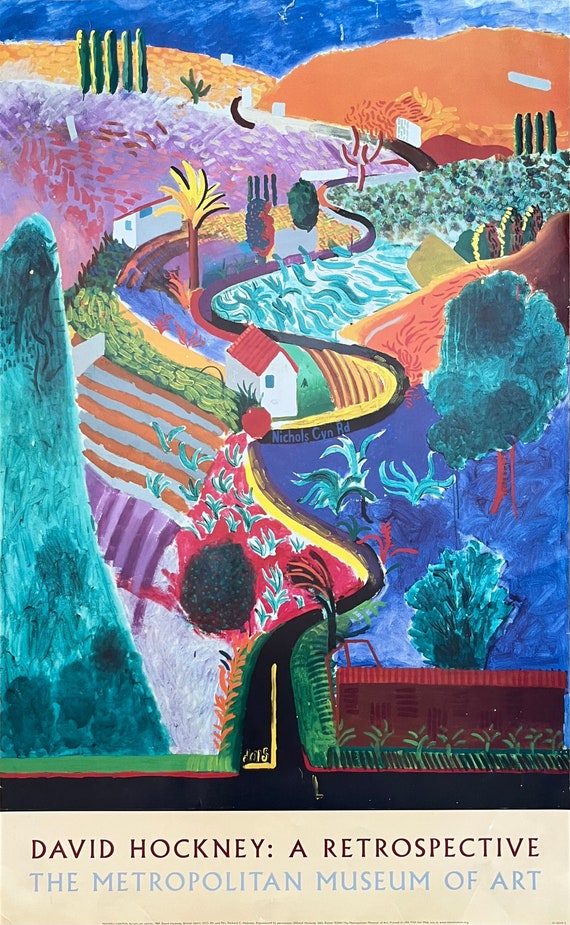 David Hockney Vintage Art Poster Used - 24.0