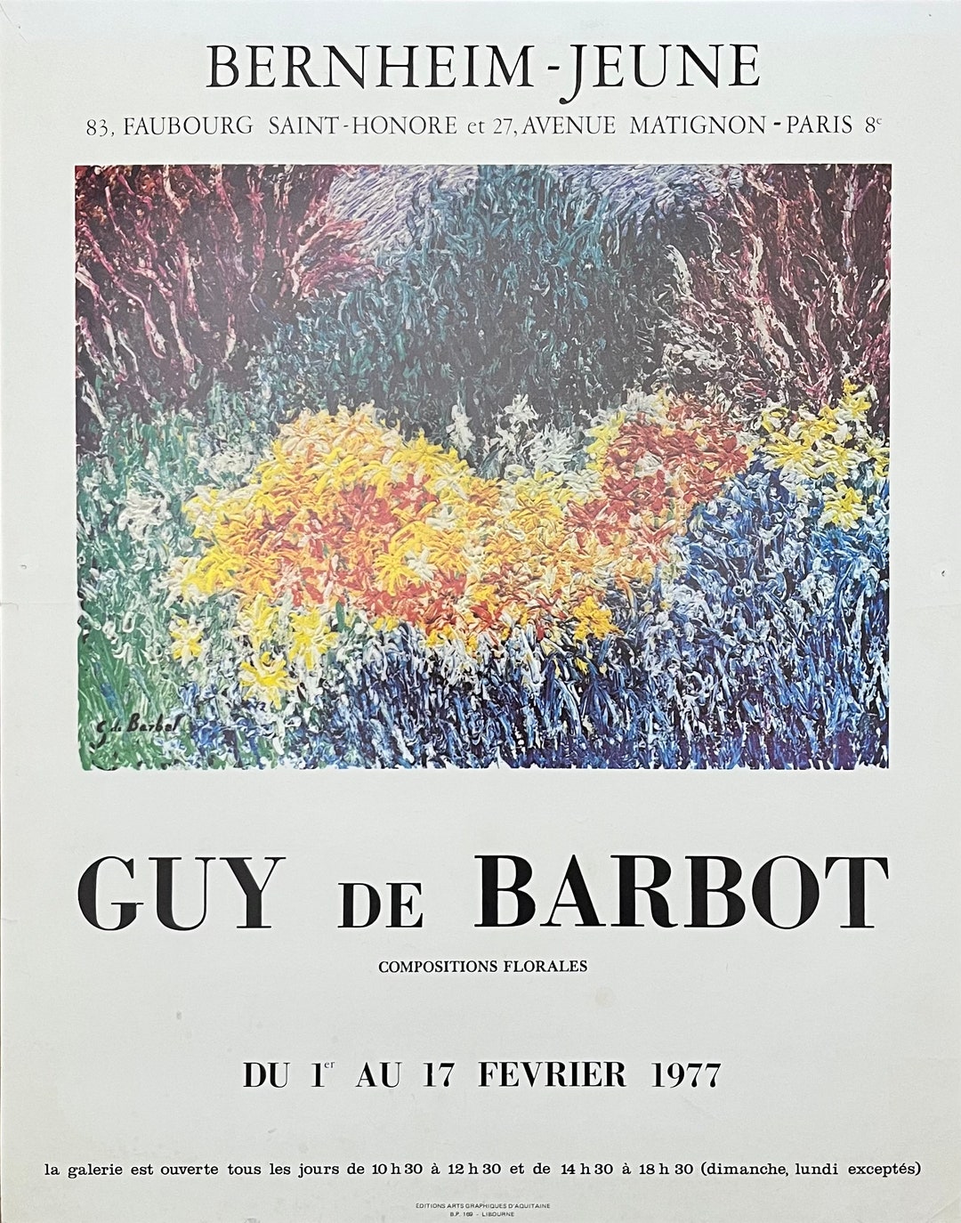Guy De Barbot Original Art Poster - 17.3