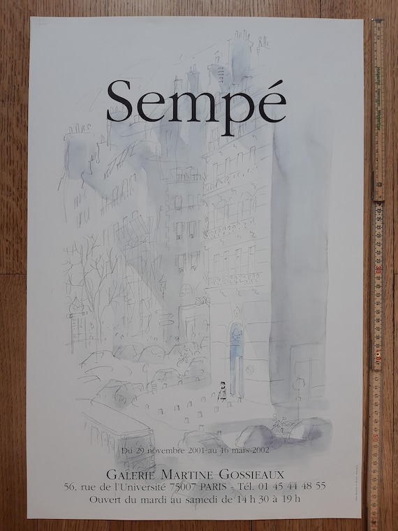 Sempé オリジナル展覧会ポスター - 15.7