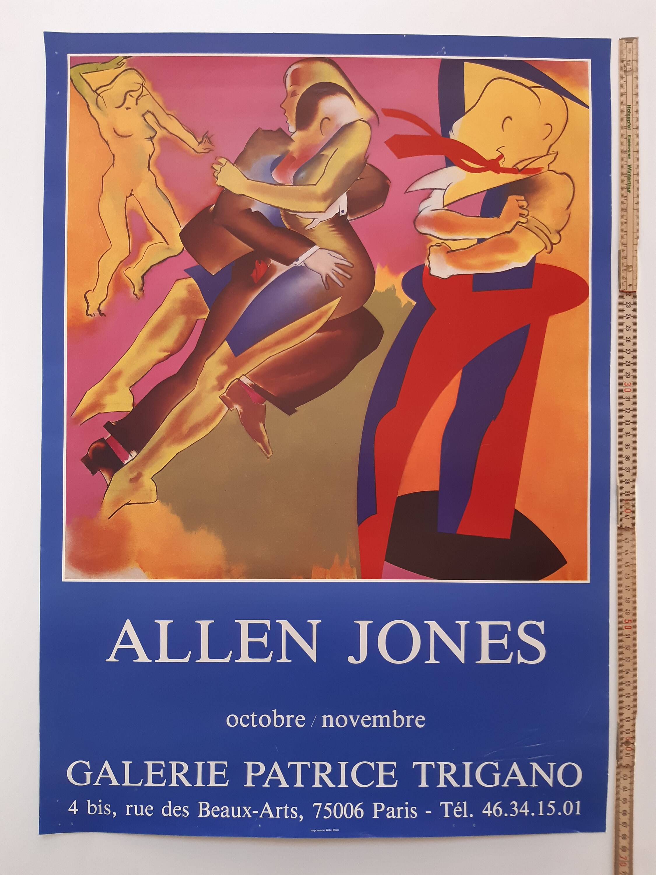 Allen Jones Original Art Exhibition Poster - 18.9