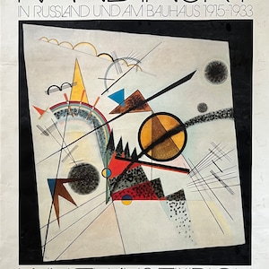 Manifesto originale della mostra d'arte di Kandinsky - 35,6"×50,4" (90,5×128 cm)