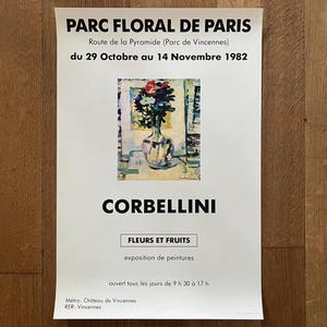 Póster de la exposición de arte de Luigi Corbellini (40 x 60 cm)