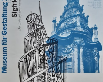 Sigfried Giedion original art exhibition poster