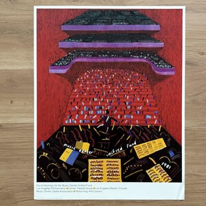 David Hockney original art poster used - 21.6&quot;×27.5&quot; (55×70cm)