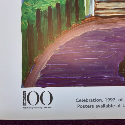 David Hockney shops original art poster