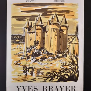 Yves Brayer originales Kunst Plakat gebrauchter Zustand - 55×80,7 cm