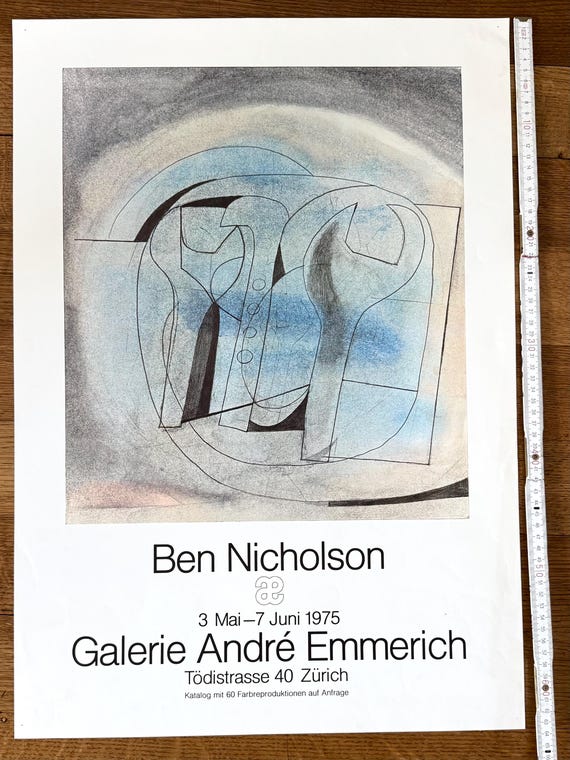 Ben Nicholson Art Exhibition Poster - 17.7