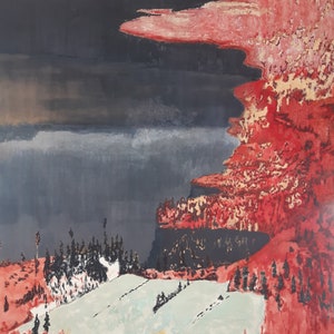 絵画 Mamma Andersson The day after Poster Original Mamma Andersson Exhibition Poster - Dagen Efter