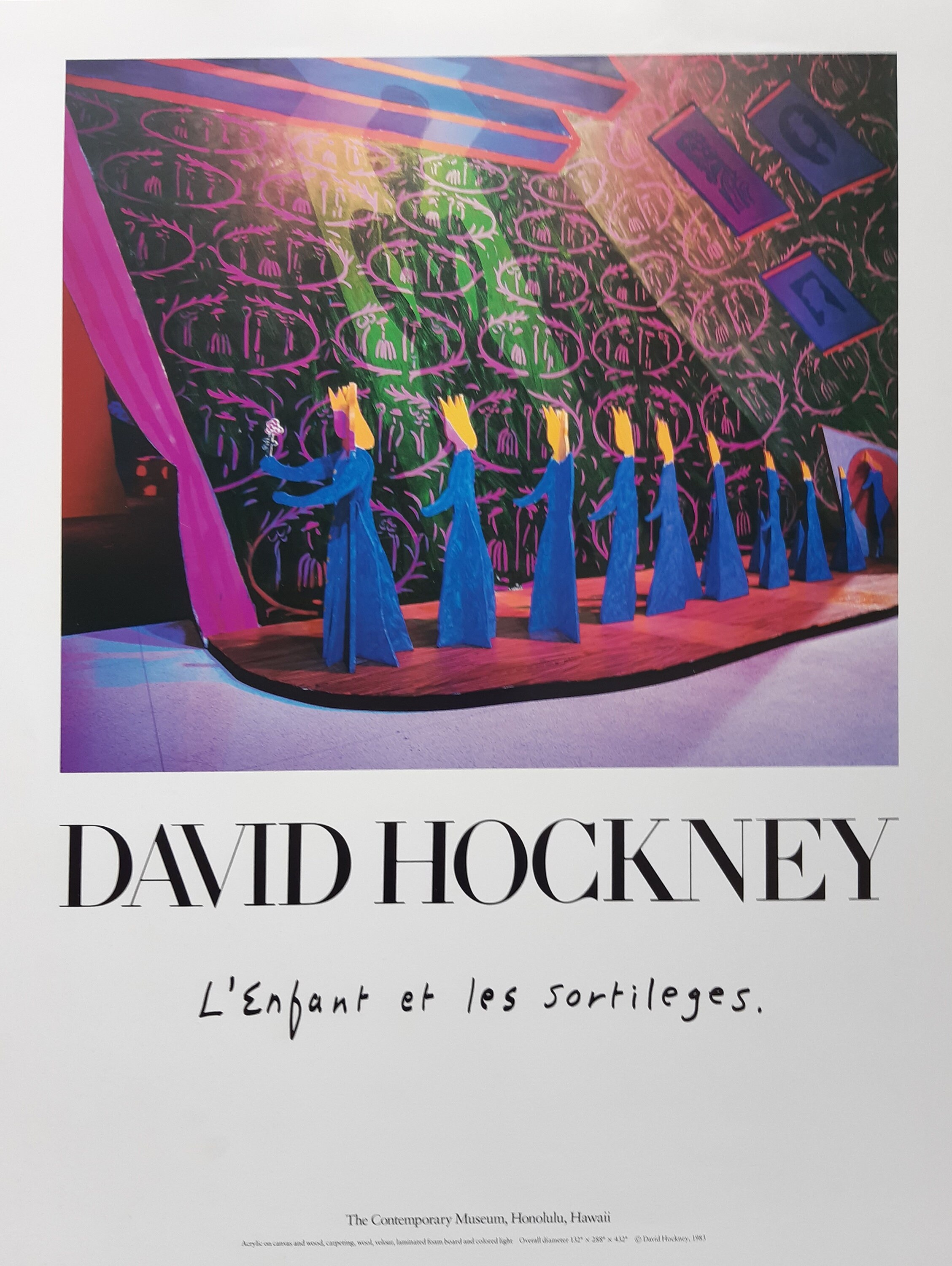 David Hockney Original Art Poster - 20.1 David Hockney Original Art Poster - 20.1