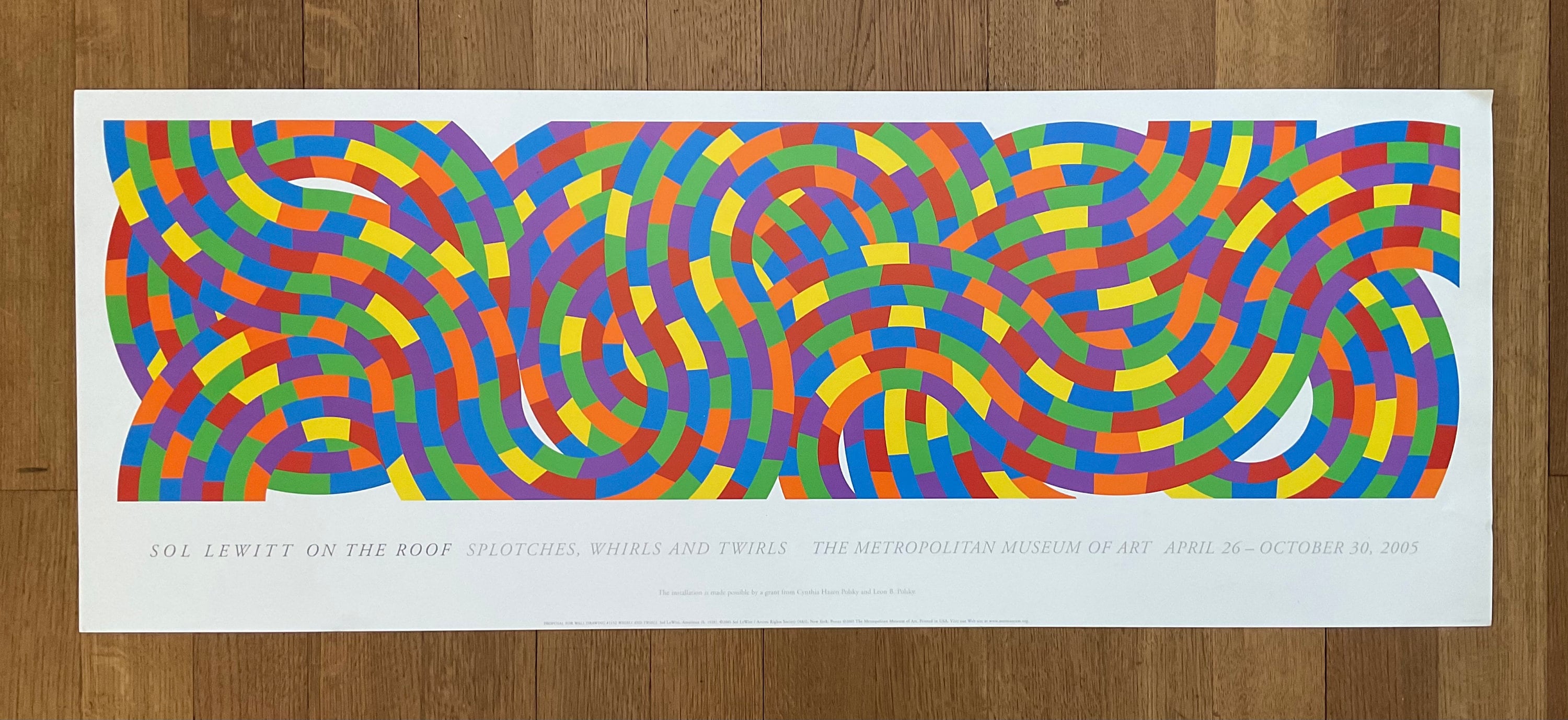 Sol Lewitt Original Art Exhibition Poster - 41.9