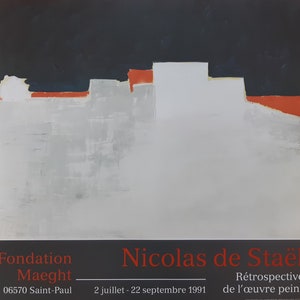 Póster de la exposición de arte de Nicolas de Staël - 26,4&quot;×24,0&quot; (67×61 cm)