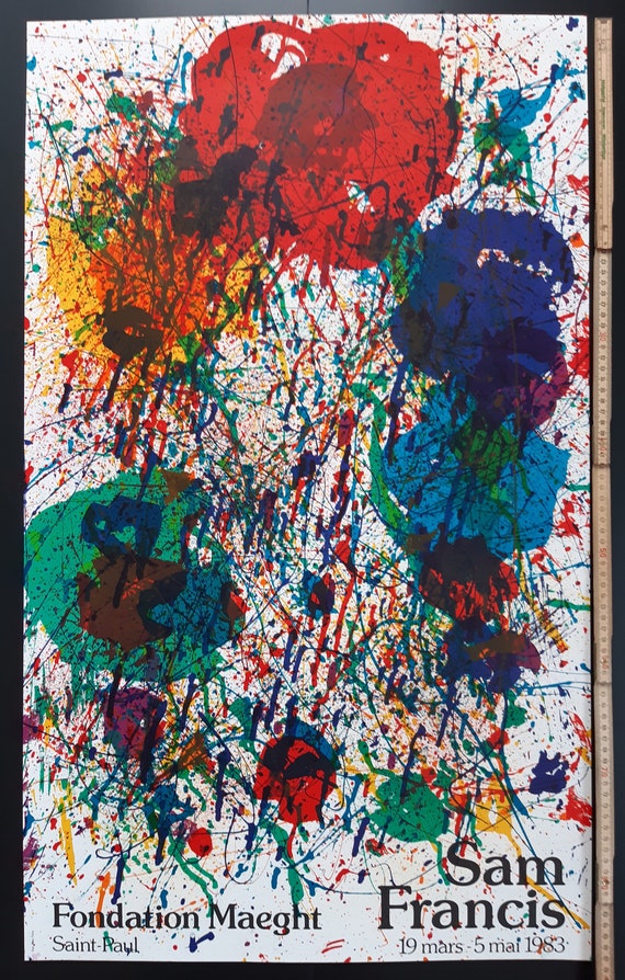 Sam Francis Original Art Poster - 20.8