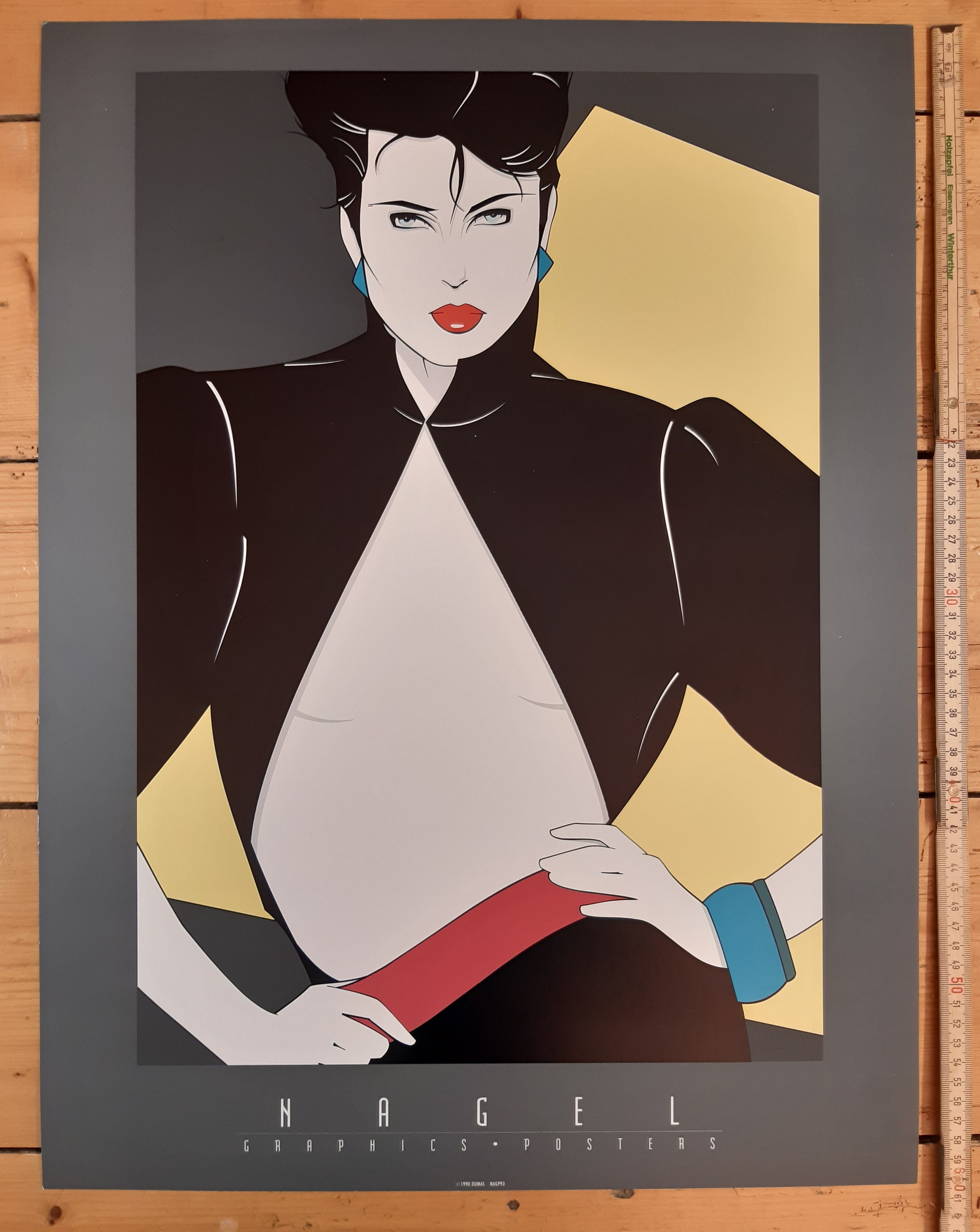 Patrick Nagel Original Art Poster 17.924.0 45.561cm Etsy Denmark