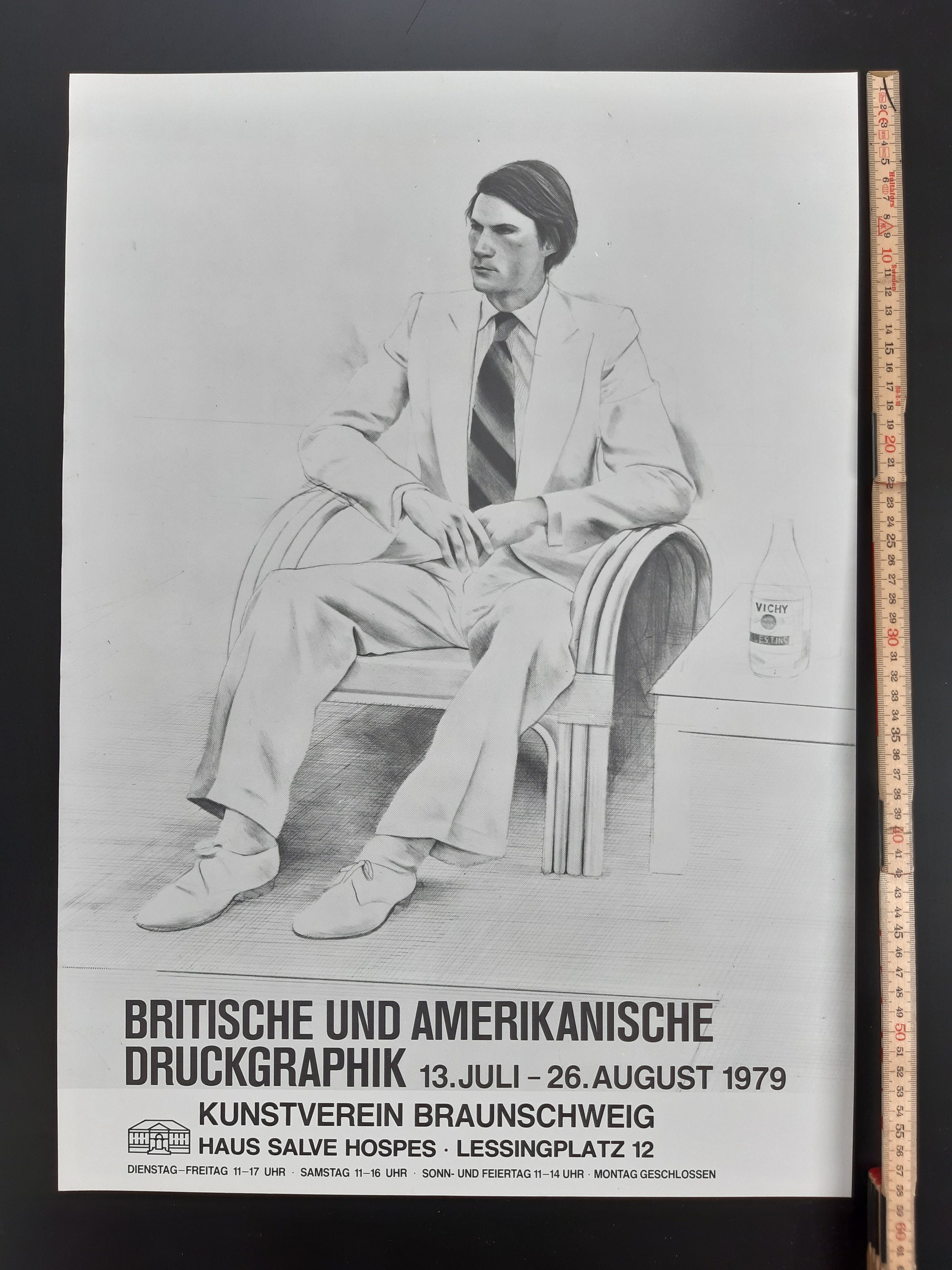 David Hockney Original Art Poster - 16.5