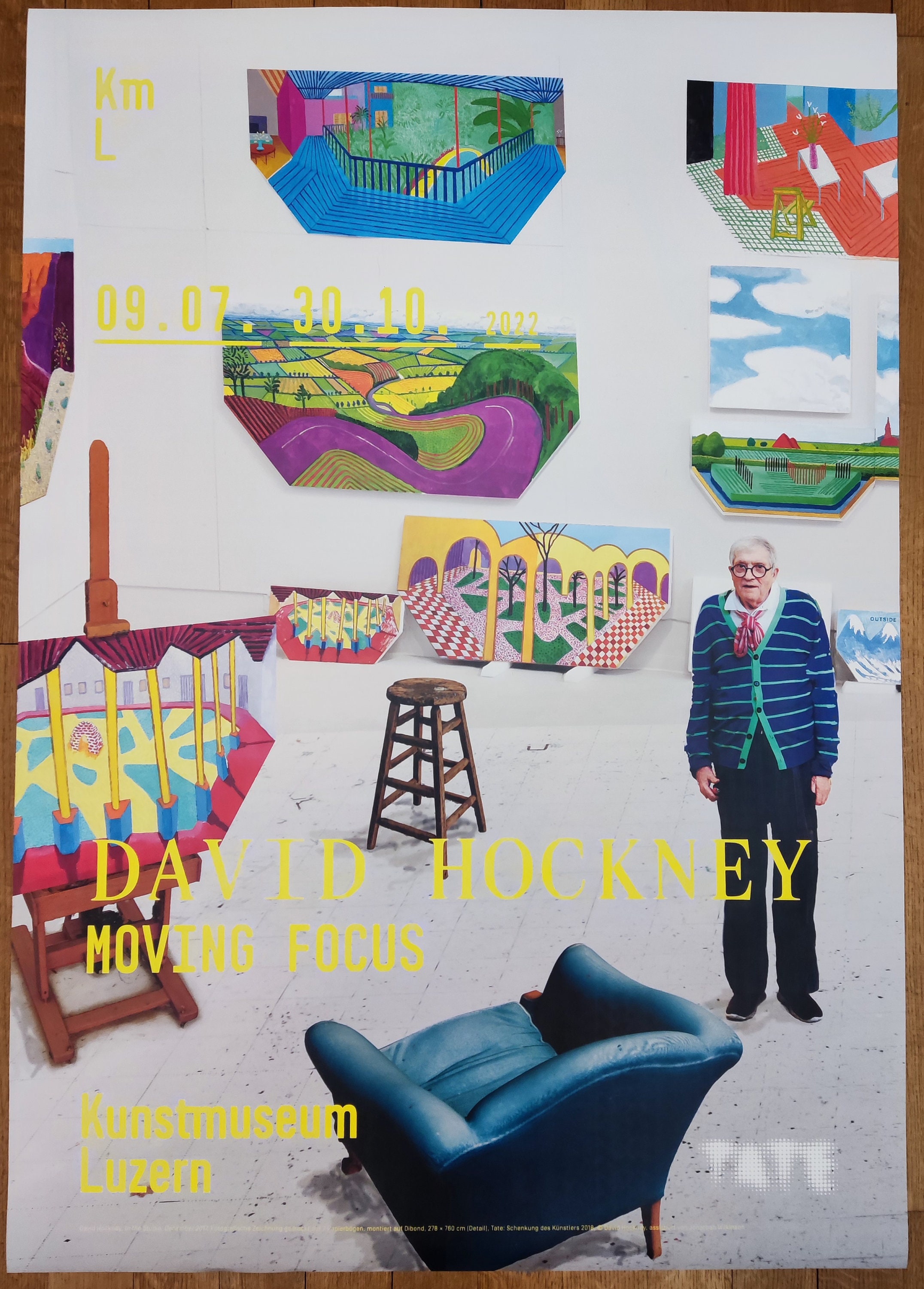 David Hockney Art Exhibition Poster - 35.6