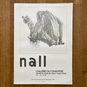 Fred Nall Hollis originales Kunst Ausstellungs Plakat Verwendet - 55 x 77 cm