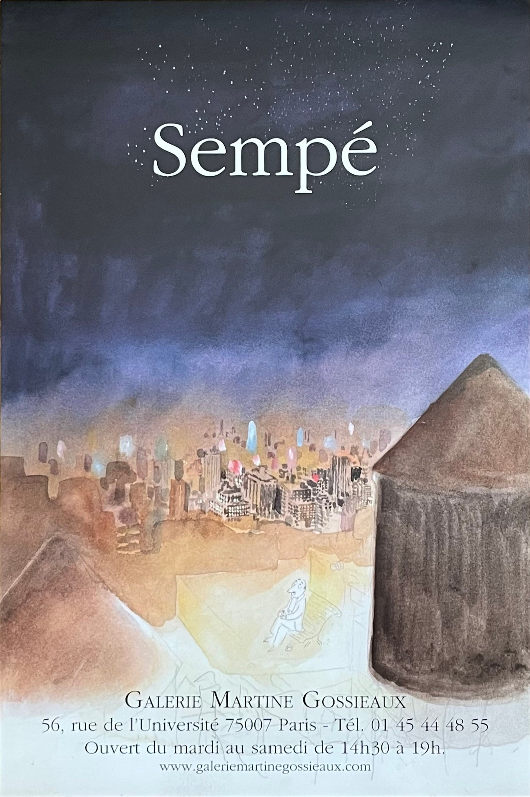 Sempé オリジナル展覧会ポスター - 15.7