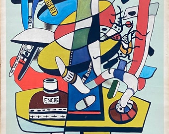 フェルナン・レジェ オリジナル アート ポスター - 19.7インチ×27.6