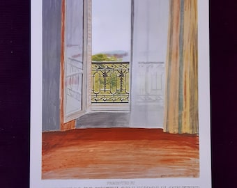 David Hockney original art poster