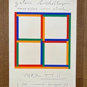 Max Bill Original Art Poster - Etsy