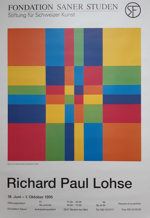 Richard Paul Lohse Art Exhibition Poster - 27.6