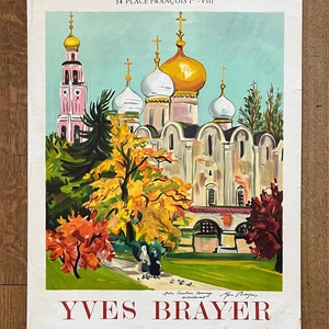 Yves Brayer original Kunst Plakat verwendet - 55×77,5 cm