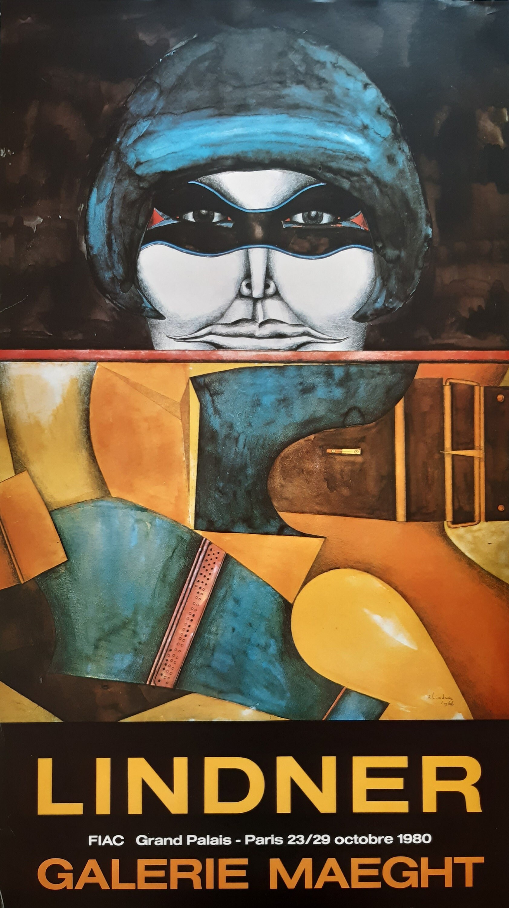 FIAC 1980年/リチャード リンドナー/ポスター GALERIE MAEGHT/リチャード・リンドナー【Richard Lindner