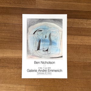 Ben Nicholson Art Exhibition Poster - 17.7