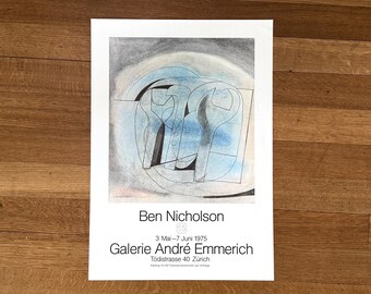 Ben Nicholson Art Exhibition Poster - 17.7
