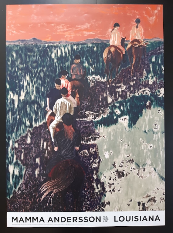 ジャクソンマティスのアートポスター　ロンハーマン Mamma Andersson Large Art Exhibition Poster - 33.1