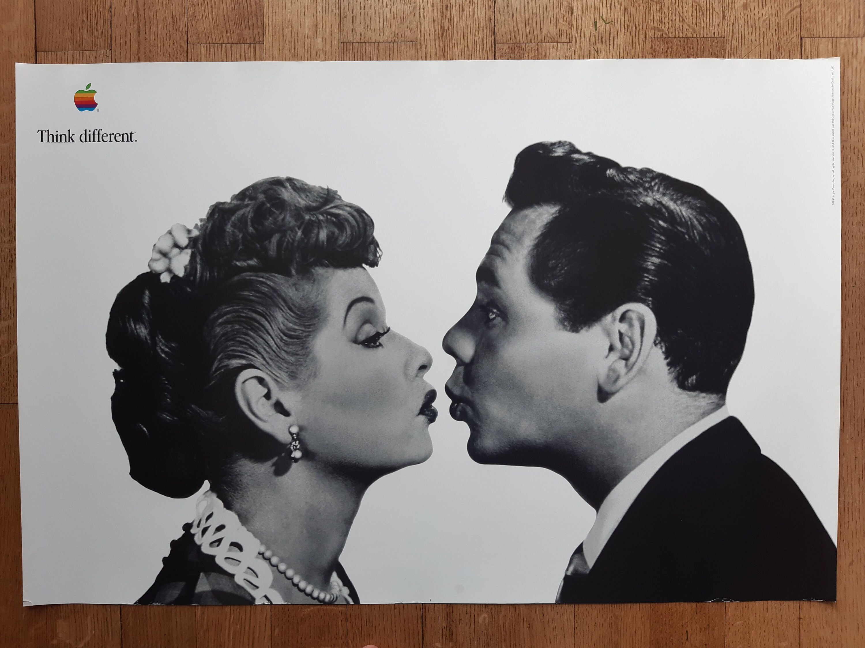 Think Different Lucille Ball Desi Arnaz Original Poster - 35.8