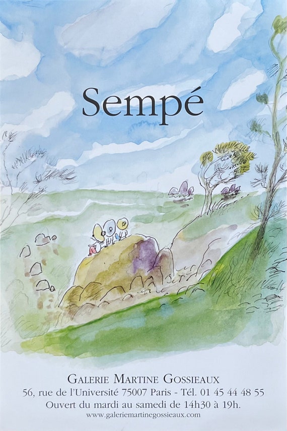 Sempé Original Exhibition Poster - 15.7