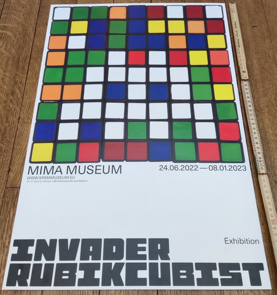 INVADER RUBIKCUBIST ポスター Invader Rubikcubist