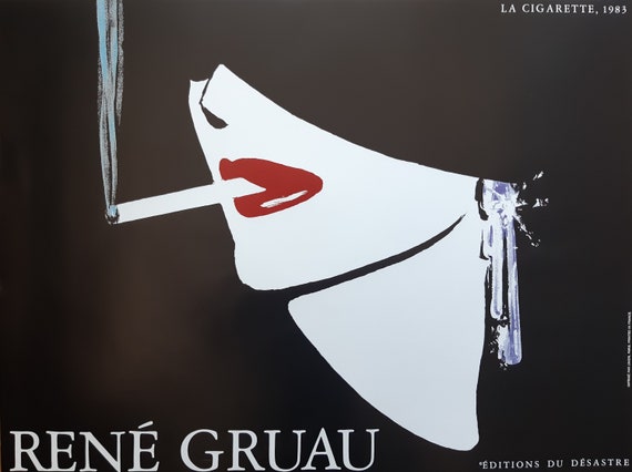 ルネ・グリュオー オリジナル アート ポスター - 31.2インチ×23.6