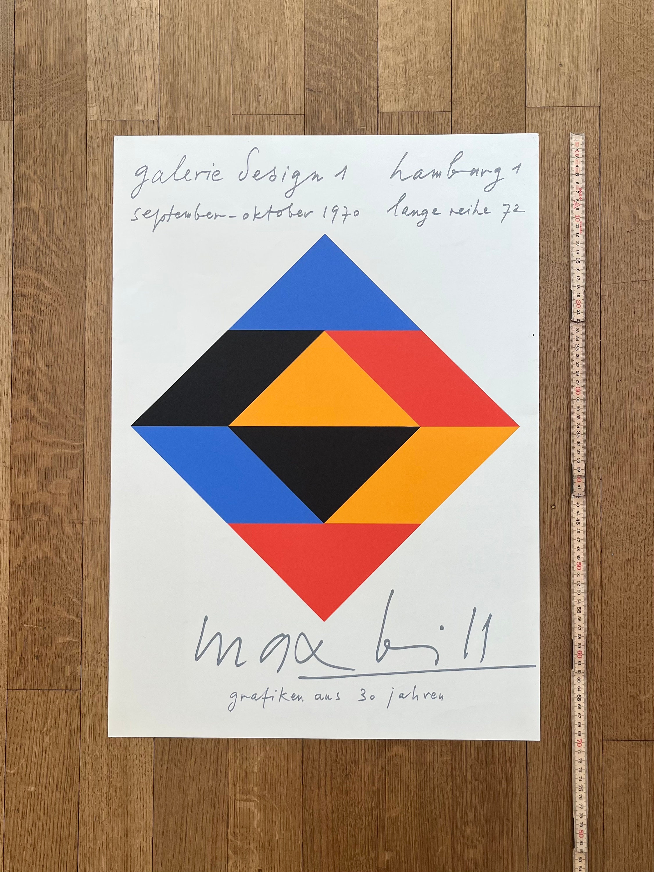 Max Bill Original Art Poster - 19.5