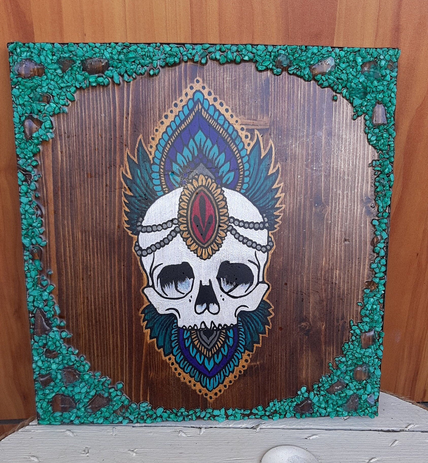 Tête de Mort sur Bois