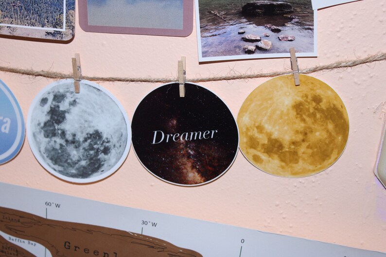 Yellow Super Moon Sticker Waterproof Laptop Sticker Full | Etsy