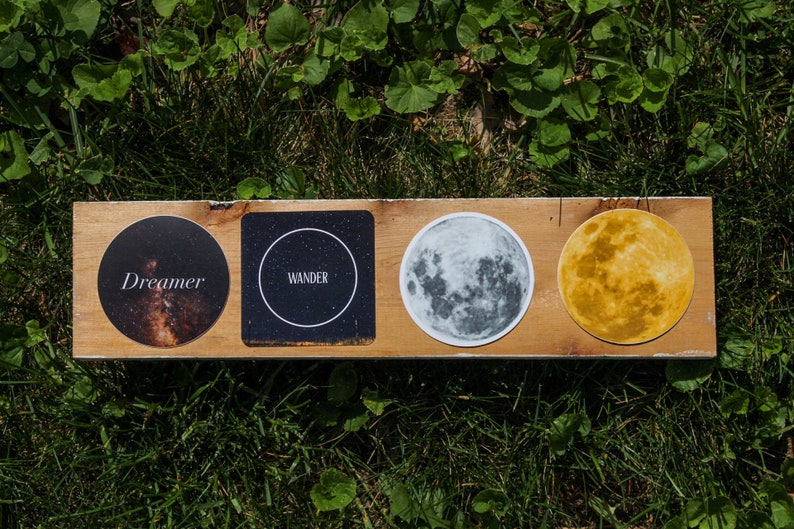 Yellow Super Moon Sticker Waterproof Laptop Sticker Full | Etsy