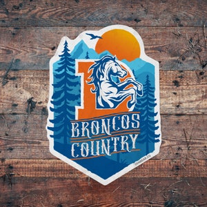 Broncos Country Sticker: Denver Colorado Football, Die Cut Vinyl