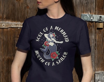 Soul Of A Mermaid Mouth Of A Sailor Women's T-Shirt
