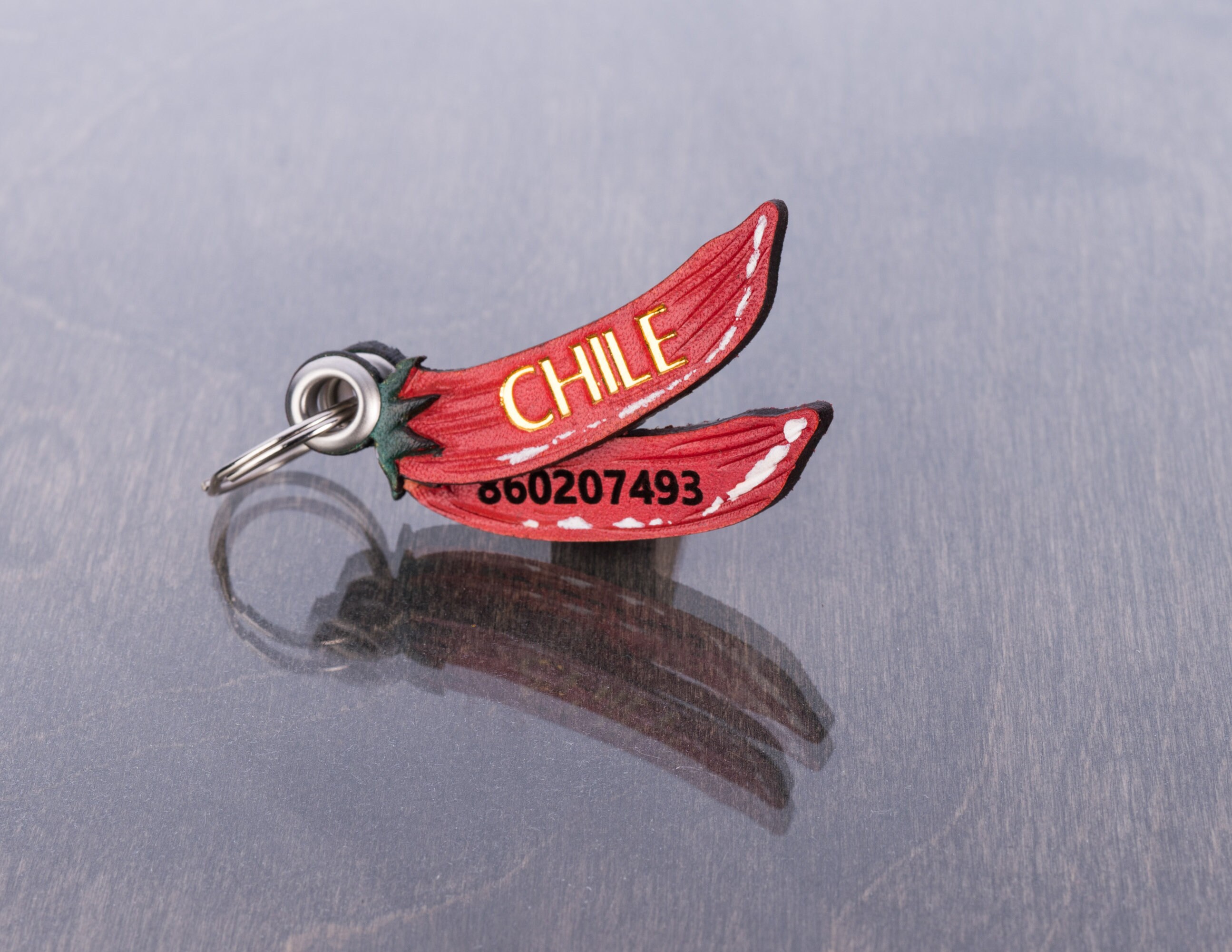 Chili Pepper Dog Tag Name ID for Collar Customised Natural Etsy