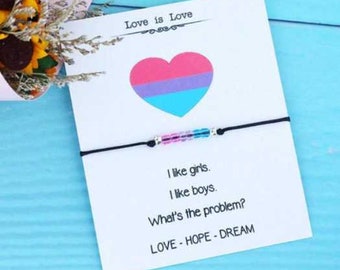 Bracelet Love is Love - Bisexual