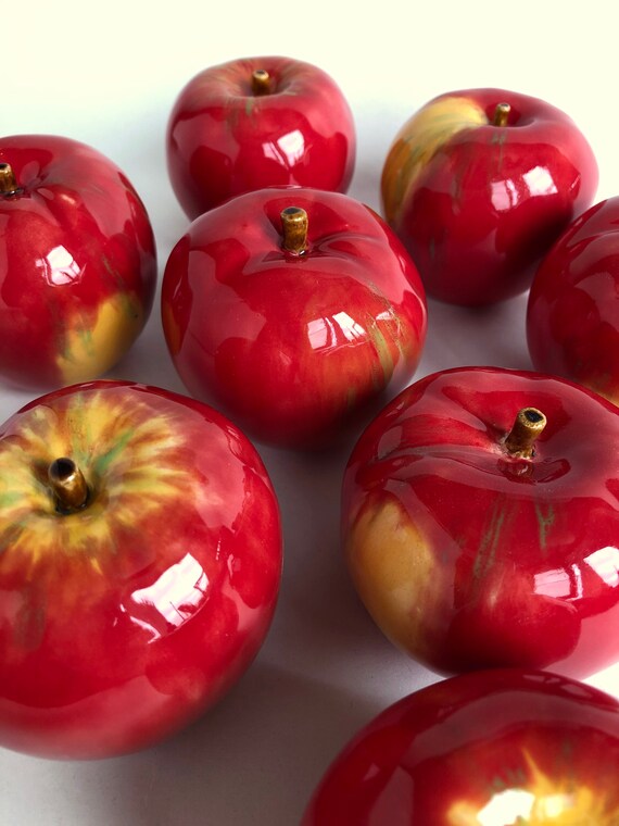 Apple ceramic handmade Etsy